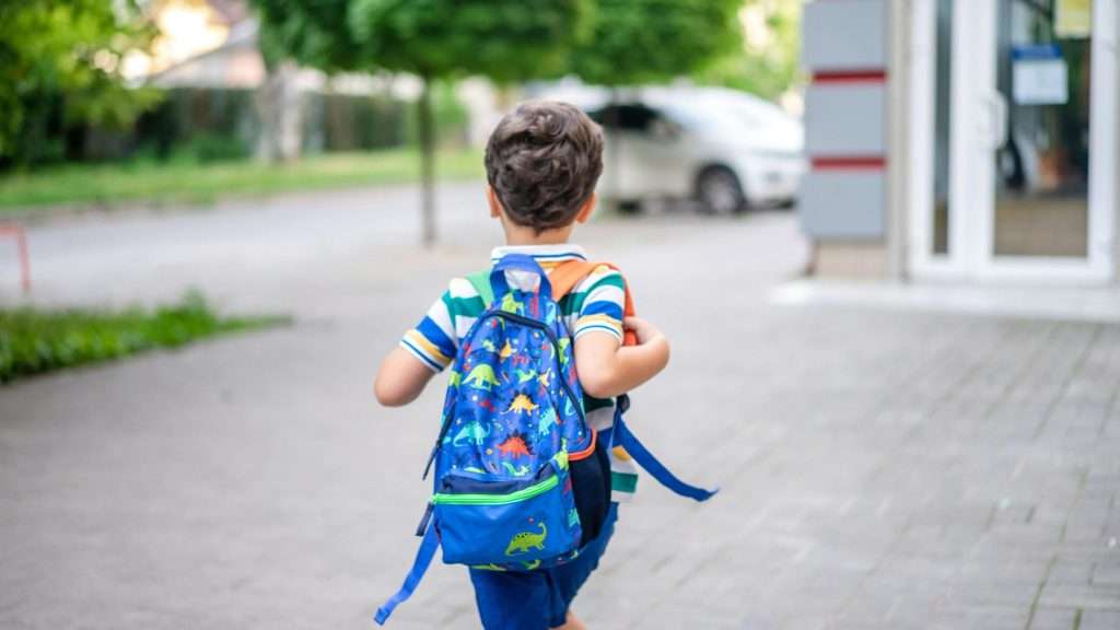 Child heading to an after school program in Palm Bay